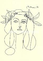 Picasso, Pablo - Porträt Francoise Gilot